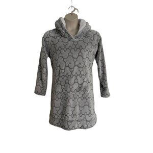 Disney Woman's Soft Plush Fleece Pullover Lounge Top Micky Size Large Pockets